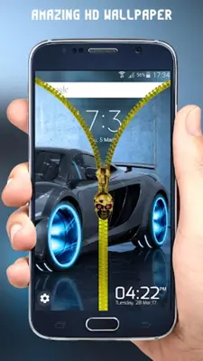 Car Zipper Lock Screen android App screenshot 1